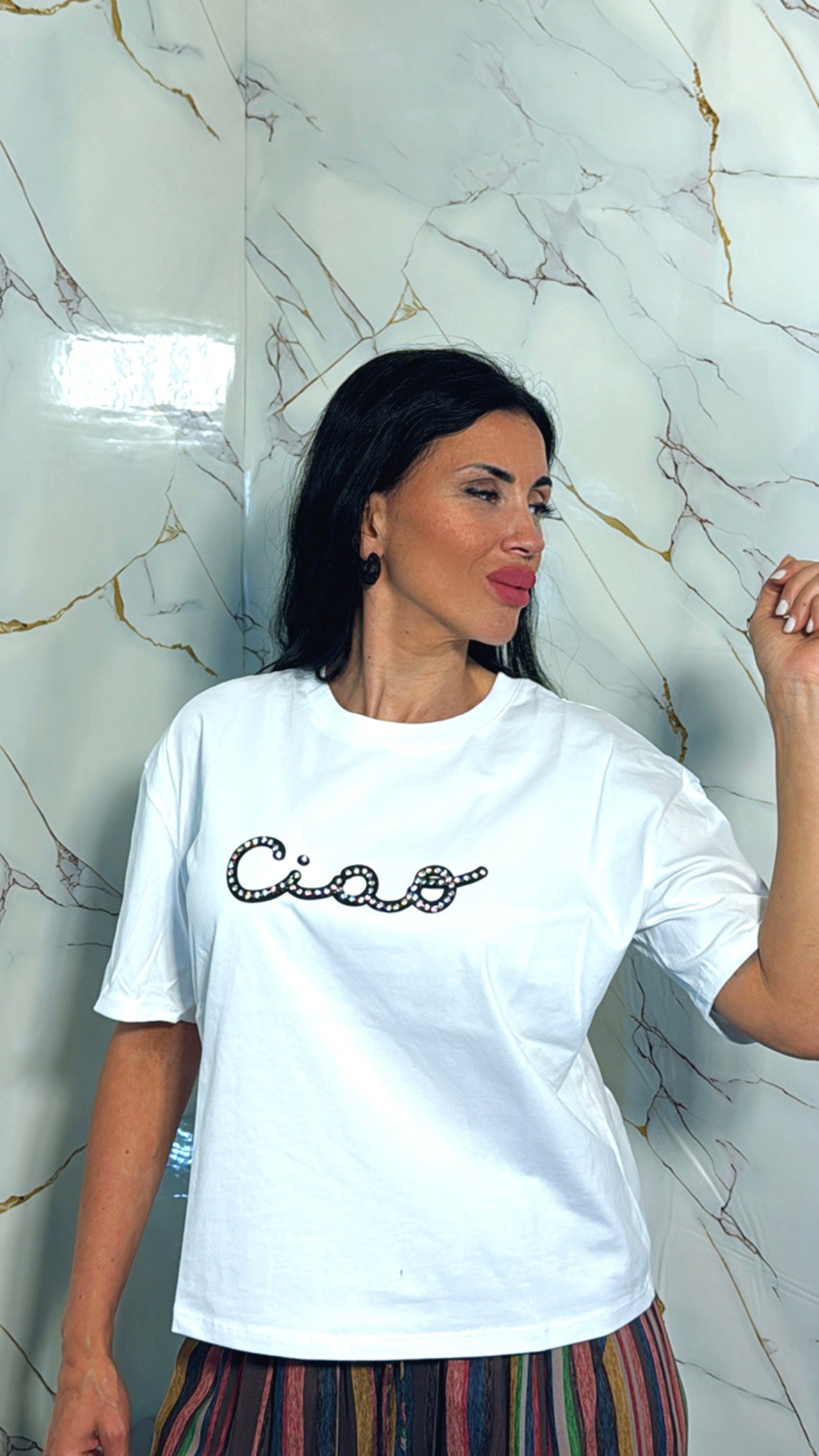 T-shirt lumina Gold